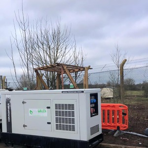 60kva powering accommodation on a new build site. Surrey.