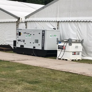 100kva and 1000ltr tank set up for the filming of Bridgerton